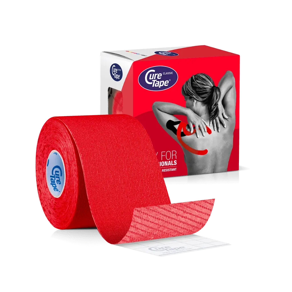 [10317] KINESIO CURE TAPE CLASSIC (Rood, Per stuk)